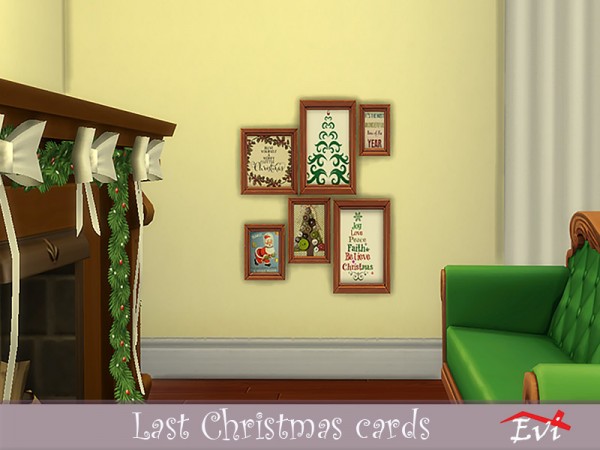  The Sims Resource: Last Christmas cards by evi