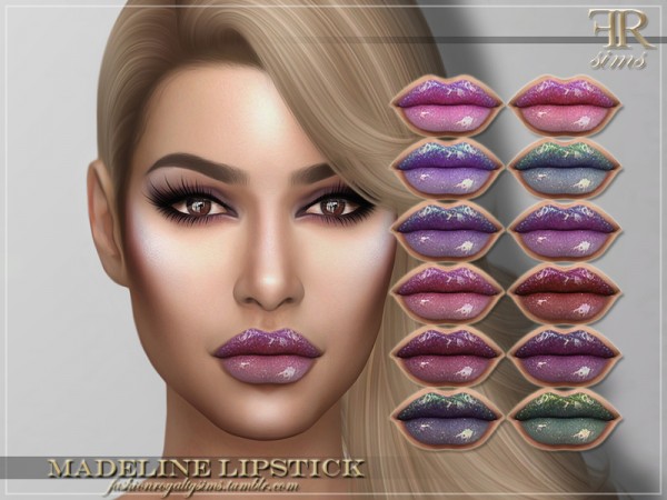  The Sims Resource: Madeline Lipstick by FashionRoyaltySims