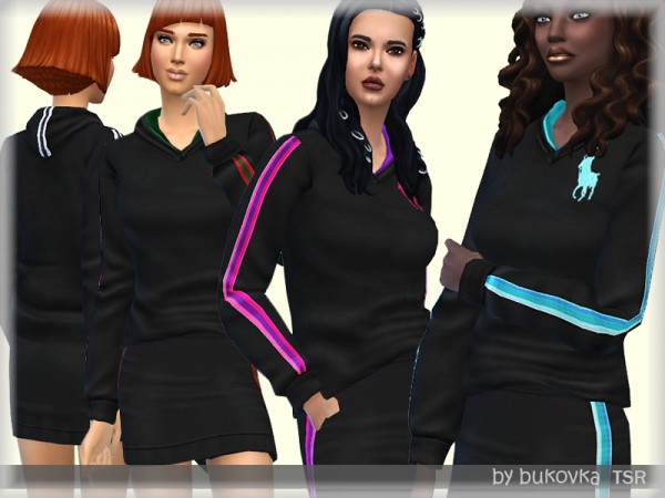  The Sims Resource: Hoody and Stripes by Bukovka