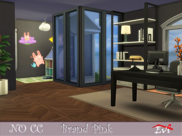  The Sims Resource: Brand Pink House by Evi