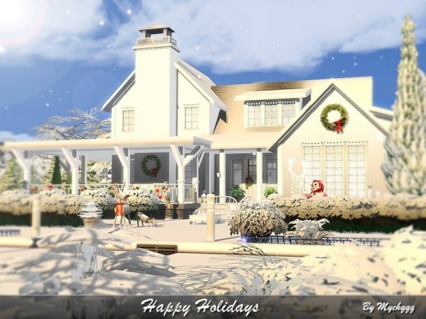  The Sims Resource: Happy Holidays Home by MychQQQ