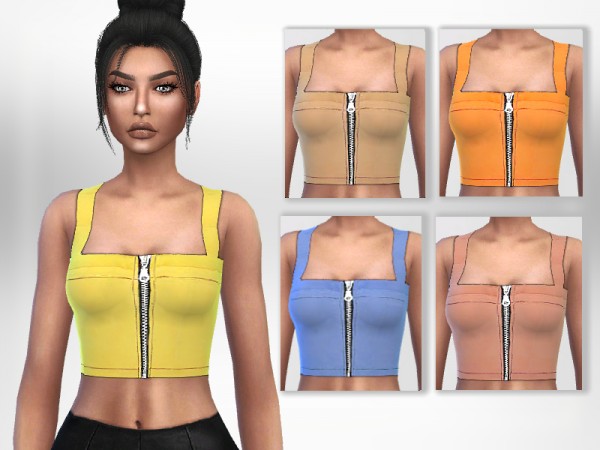  The Sims Resource: Adalia Crop Top by Puresim