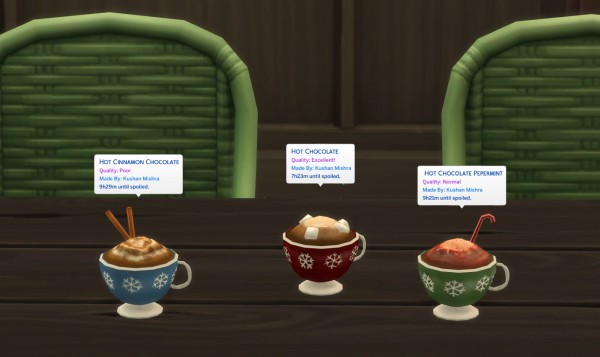  Mod The Sims: Hot Chocolate Drinks by icemunmun