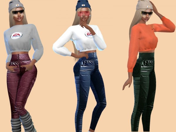  The Sims Resource: Duck Down Pants by Teenageeaglerunner