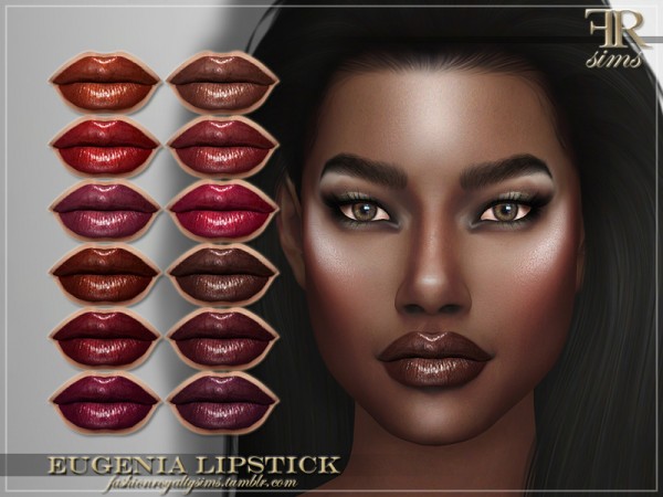  The Sims Resource: Eugenia Lipstick by FashionRoyaltySims