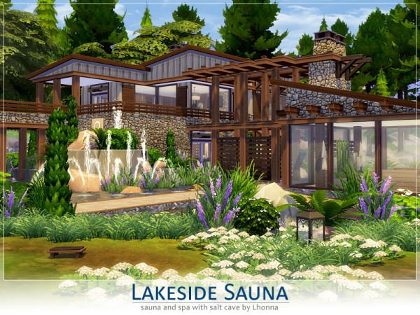  The Sims Resource: Lakeside Sauna by Lhonna