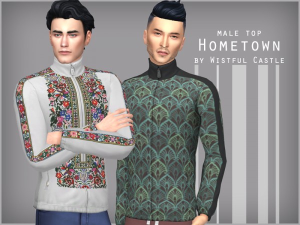  The Sims Resource: Hometown   male top by WistfulCastle