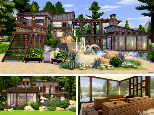  The Sims Resource: Lakeside Sauna by Lhonna