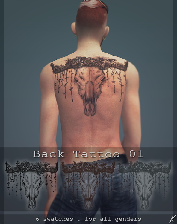  Quirky Kyimu: Back tattoo 01