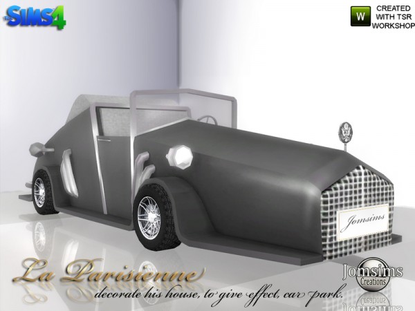  The Sims Resource: Decorative car La Parisienne by jomsims