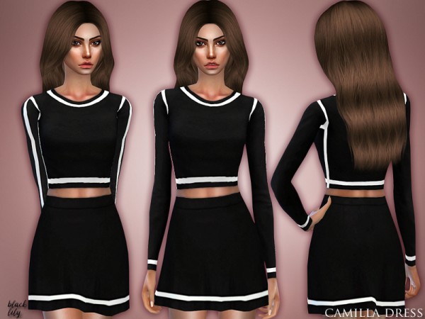  The Sims Resource: Camilla Dress by Black Lily