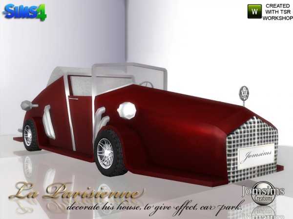 The Sims Resource: Decorative car La Parisienne by jomsims