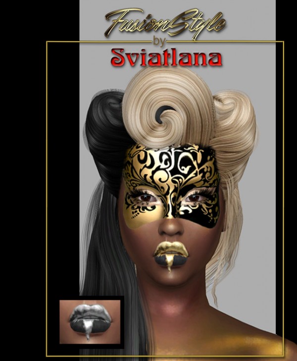  Fusion Style: Golden lipstick by Sviatlana