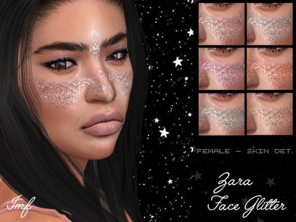  The Sims Resource: Zara Face Glitter by IzzieMcFire