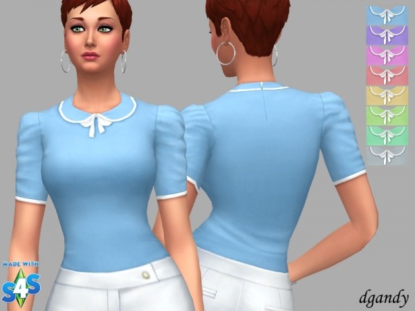  The Sims Resource: Blouse Heidi by dgandy