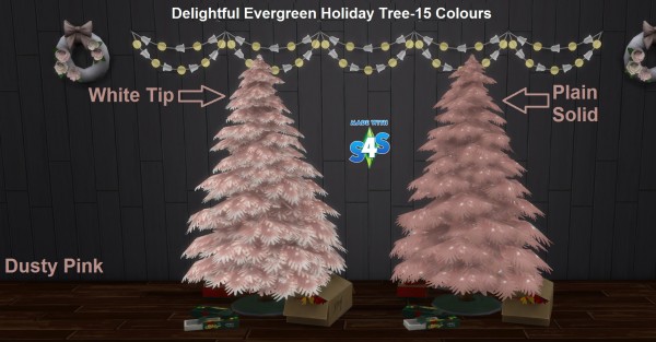  Mod The Sims: Delightful Evergreen Holiday Treeb  15 Colours by wendy35pearly