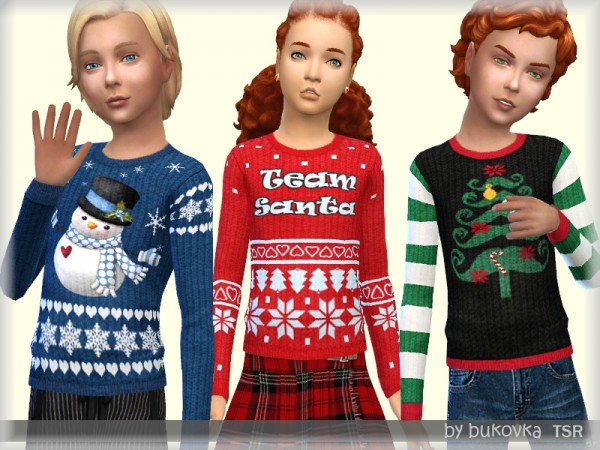  The Sims Resource: Holiday Sweater by bukovka