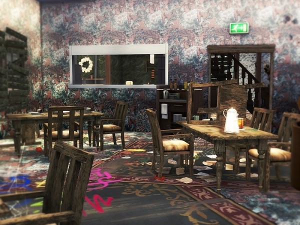  The Sims Resource: Forgotten Restaurant by MychQQQ