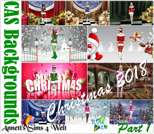  Annett`s Sims 4 Welt: CAS Backgrounds Christmas 2018   Part 1