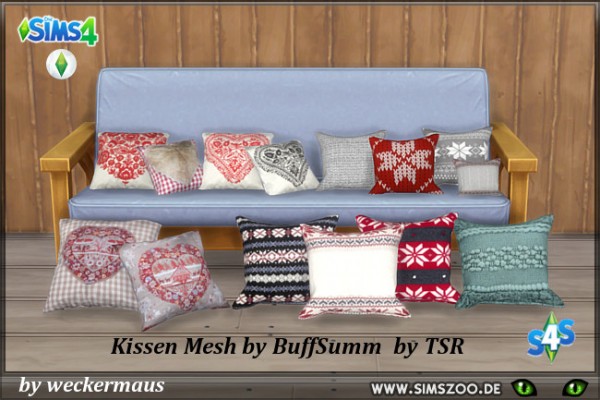  Blackys Sims 4 Zoo: Christmas pillows 2 and 3 by weckermaus