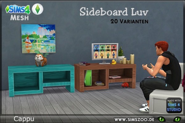  Blackys Sims 4 Zoo: Sideboard Luv by Cappu