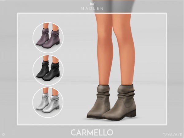  The Sims Resource: Madlen Carmello Boots by MJ95