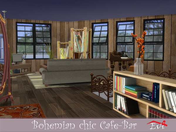  The Sims Resource: Bohemian chic Cafe Bar by evi