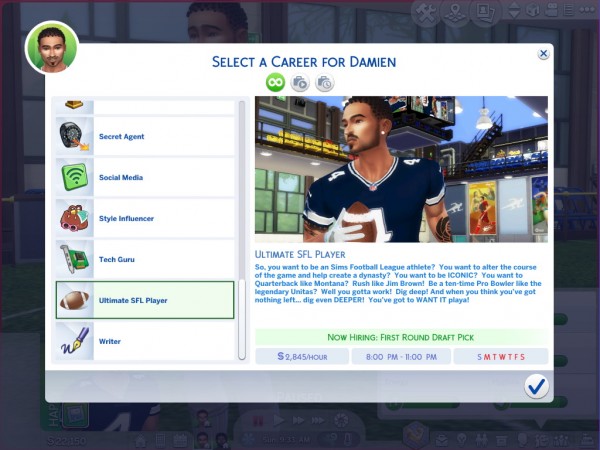  Mod The Sims: Ultimate SFL Player Career by asiashamecca