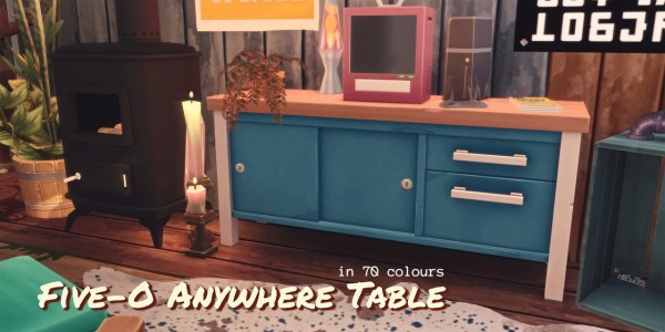  Picture Amoebae: Five o Anywhere table