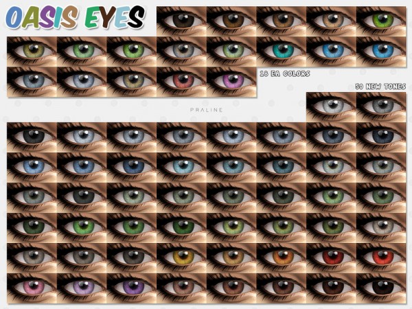  The Sims Resource: Oasis Eyes N155 by Pralinesims