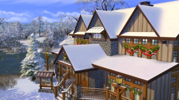Sims Artists: Three logs house