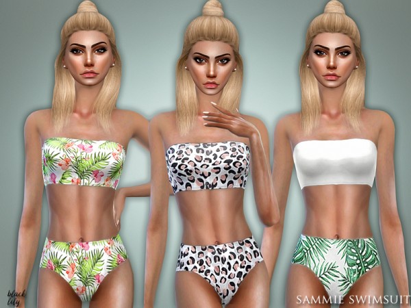  The Sims Resource: Sammie Swimsuit by Black Lily