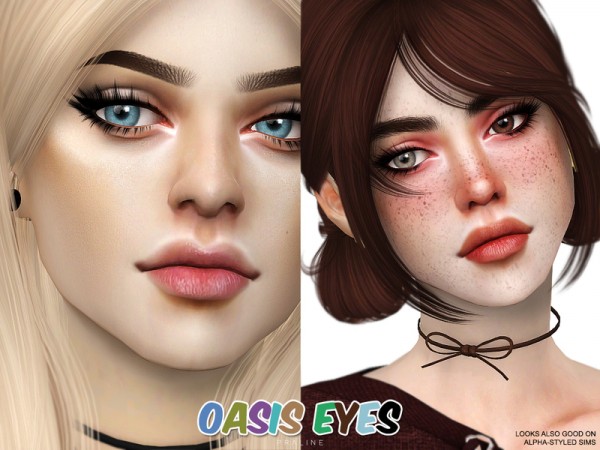 The Sims Resource: Oasis Eyes N155 by Pralinesims • Sims 4 Downloads