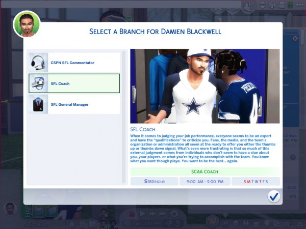 Mod The Sims: Ultimate SFL Player Career by asiashamecca