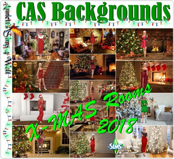  Annett`s Sims 4 Welt: CAS Backgrounds   X MAS Rooms 2018