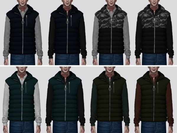  The Sims Resource: Puffer Vest   V1 by Darte77
