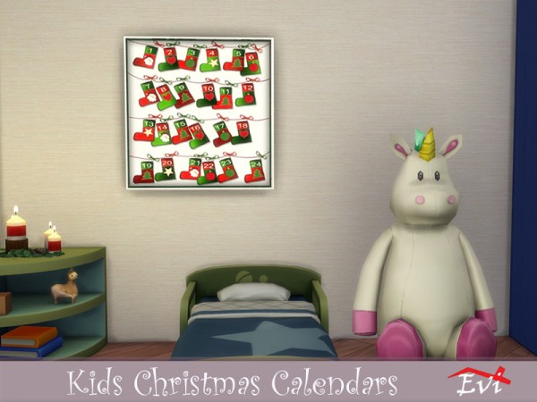  The Sims Resource: Kids Christmas Calendars by evi