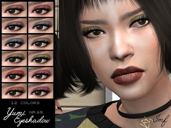  The Sims Resource: Yumi Eyeshadow N.65 by IzzieMcFire