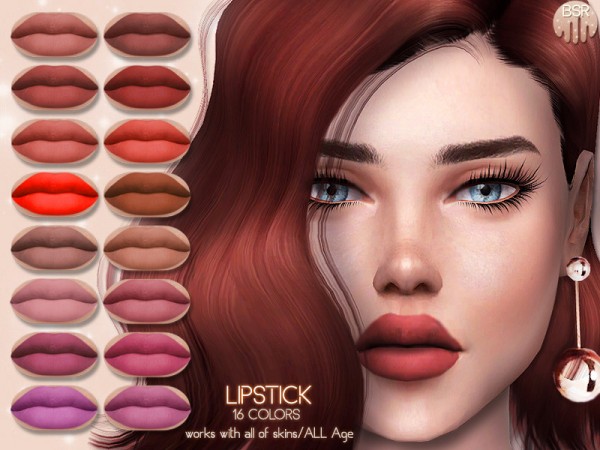  The Sims Resource: Matte Lipstick BM05 by busra tr