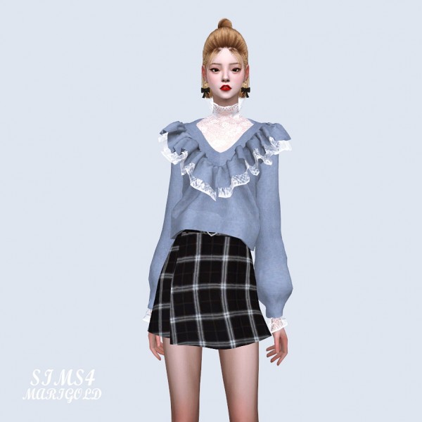 SIMS4 Marigold: Sha Frill Sweater