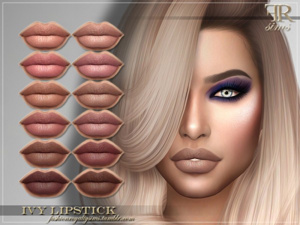  The Sims Resource: Ivy Lipstick by FashionRoyaltySims