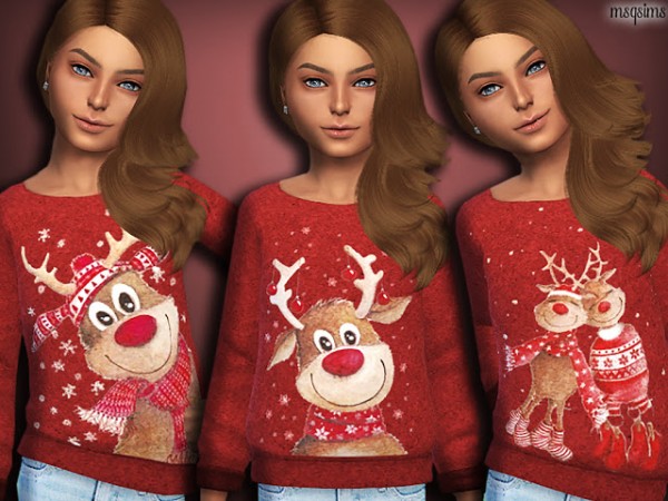  MSQ Sims: Reindeer Sweaters