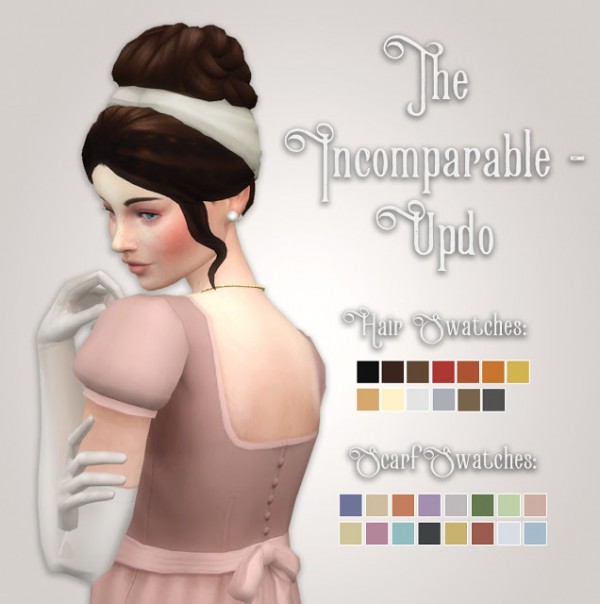  History Lovers Sims Blog: The Incomparable hair UpDo