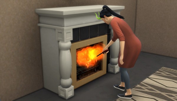  Mod The Sims: Fireplace   No Fire, less fire or more fire by c821118