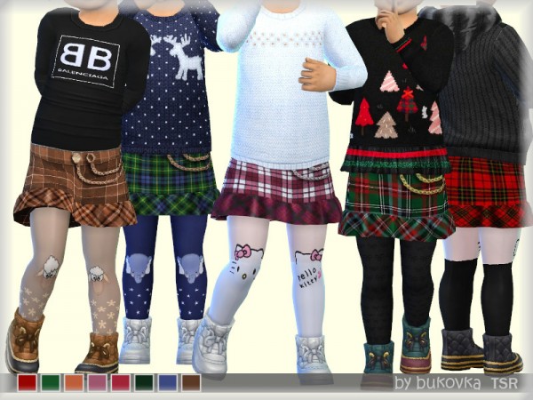  The Sims Resource: Plaid Skirt by bukovka