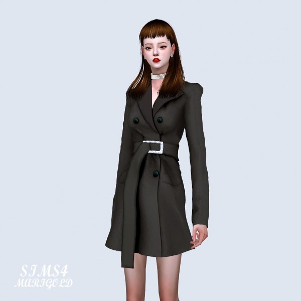  SIMS4 Marigold: Coat Dress