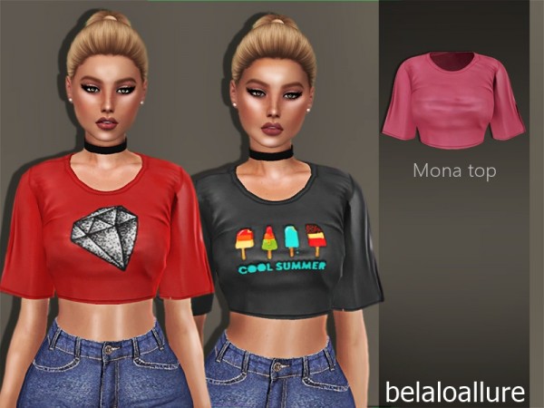  The Sims Resource: Mona Top by belal1997