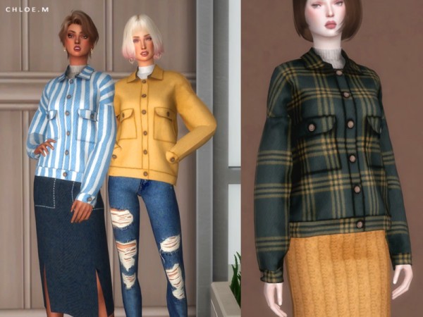  The Sims Resource: Woollen Coat by ChloeMMM