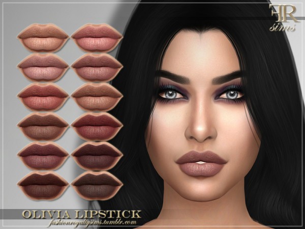  The Sims Resource: Olivia Lipstick by FashionRoyaltySims