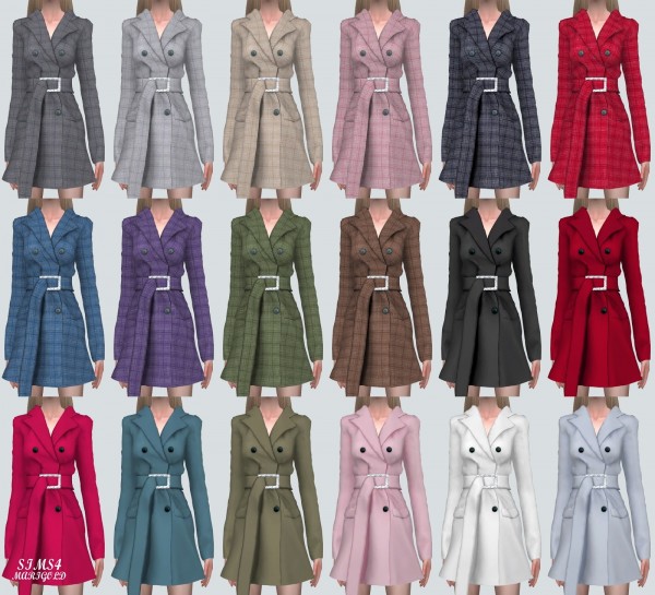  SIMS4 Marigold: Coat Dress